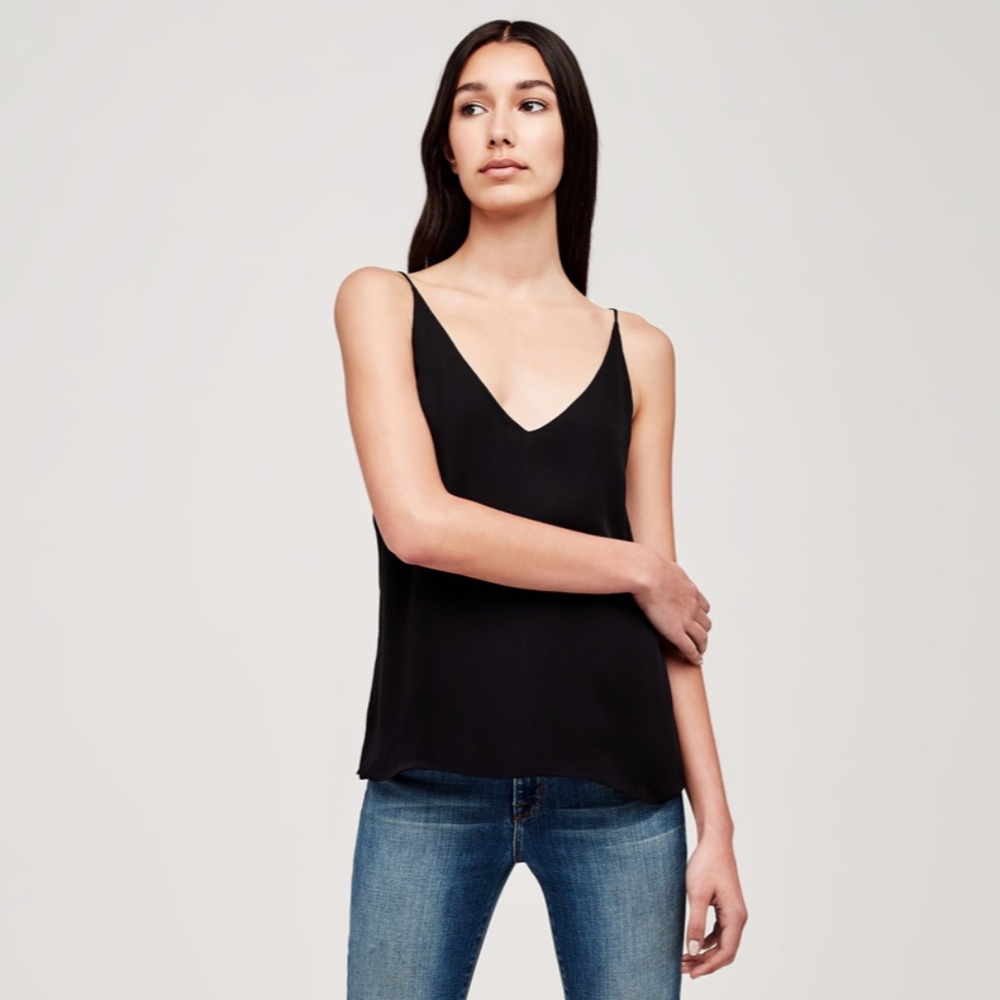 NWOT L’Agence Gabriella Camisole Tank - Black
